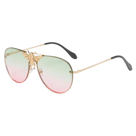 Bee Sunnies - Gold Green/Pink