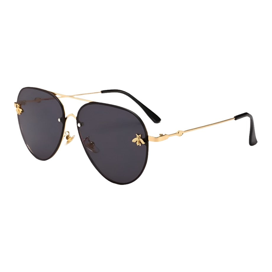 Little Bee Sunnies - Black/Gold