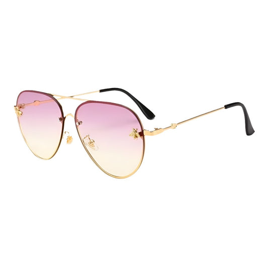 Little Bee Sunnies - Gradient Purple/Gold