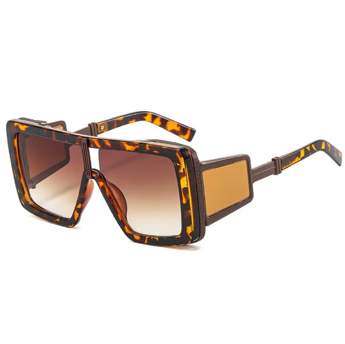 Oversized Square Sunnies - Tortoiseshell