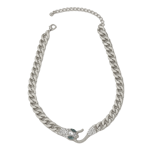 Silver Snake Necklace