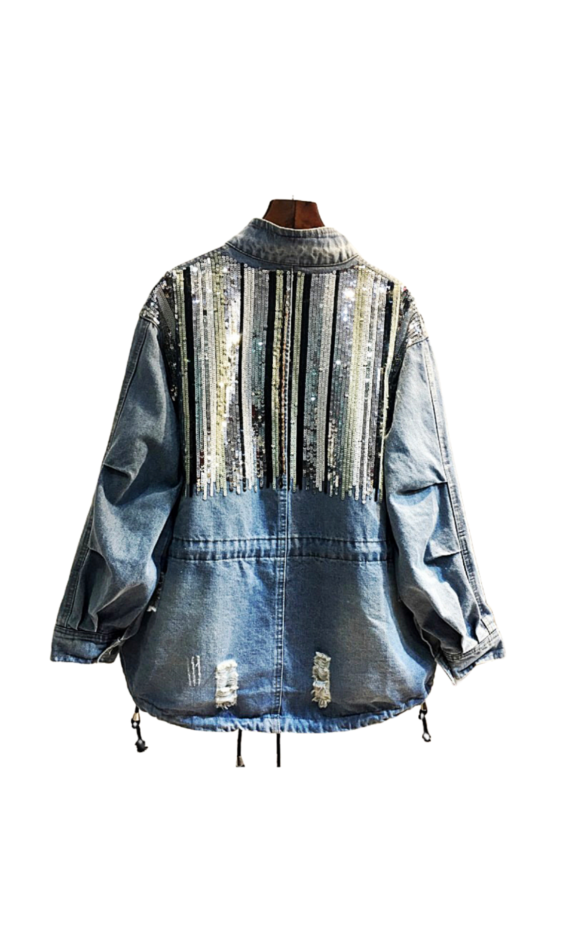 Sequinned Denim Jacket